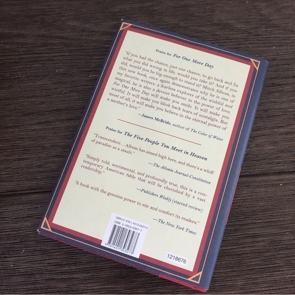 For One More Day by: Mitch Albom hardback book - Picture 7 of 7